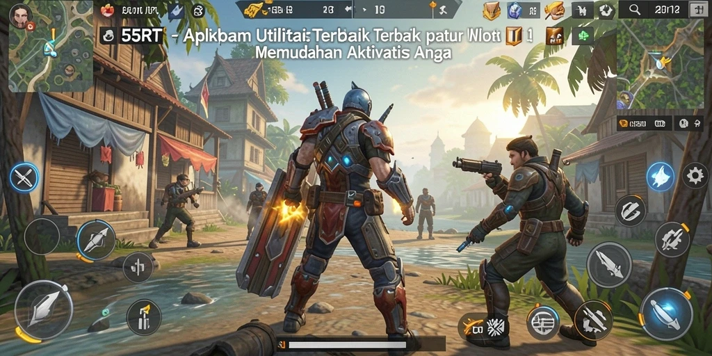 Tampilan screenshot utama 55RT yang menampilkan interface pengguna yang intuitif.