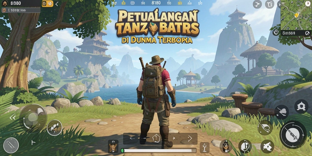 Tangkapan layar menampilkan petualangan seru di dunia terbuka 8180.