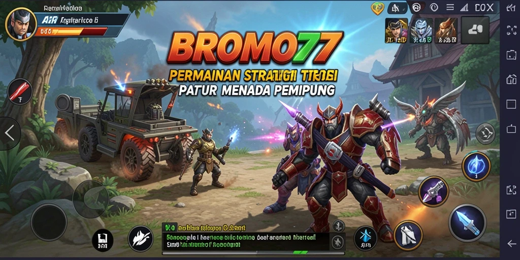 Tampilan gameplay <strong>BROMO77</strong> yang mengasyikkan dengan grafis memukau.