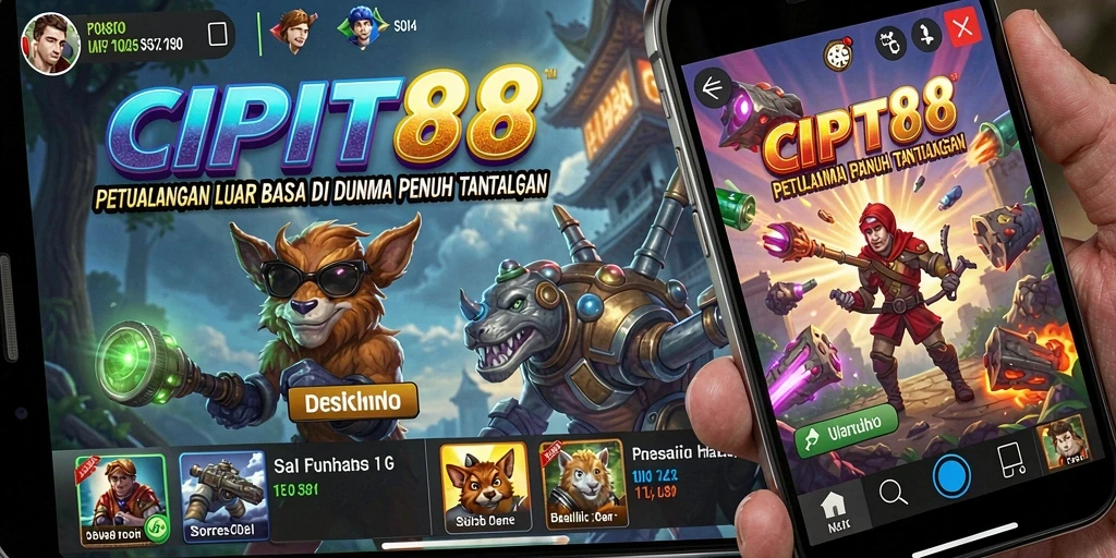 Screenshot utama CIPIT88 menampilkan aksi petualangan yang seru.