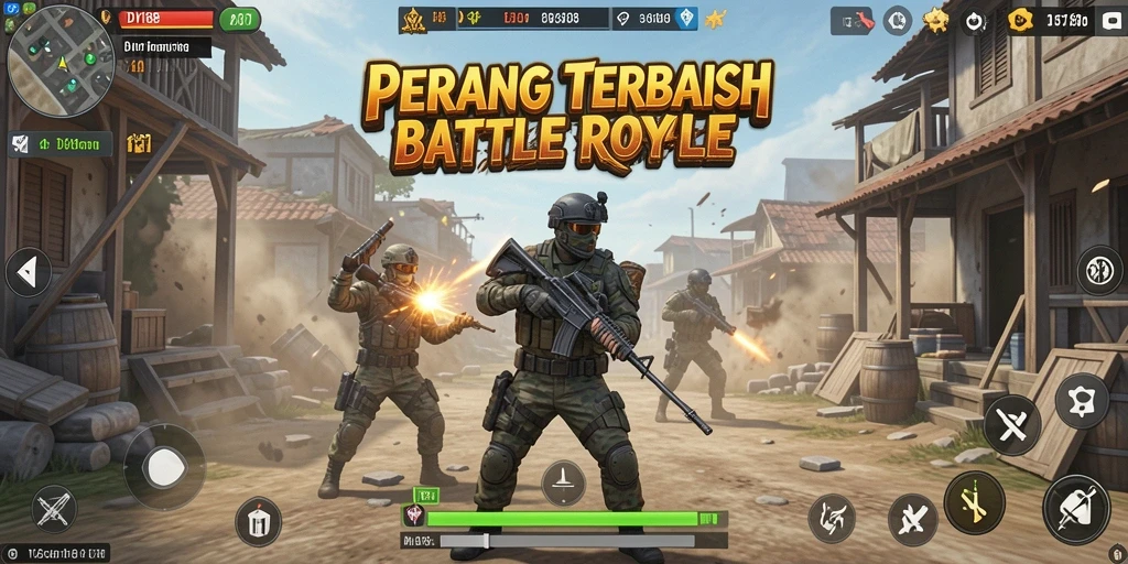 Gameplay seru dan aksi mendebarkan di DV188 Battle Royale.