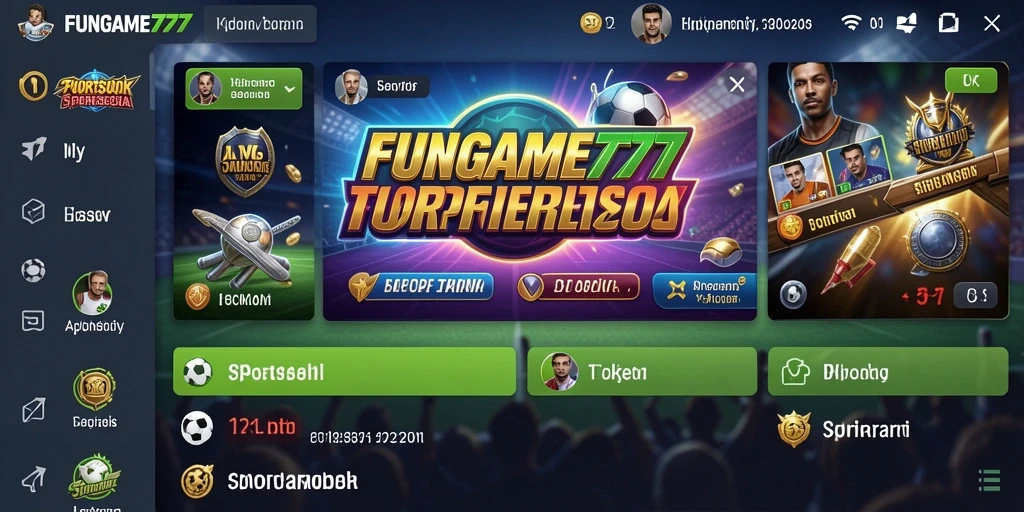 Tampilan gameplay menarik dari aplikasi Sportsbook FUNGAME777.