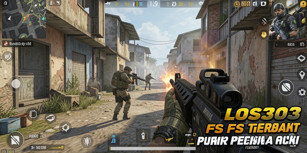 Tampilan gameplay menegangkan dari LOS303 saat pertempuran sengit.
