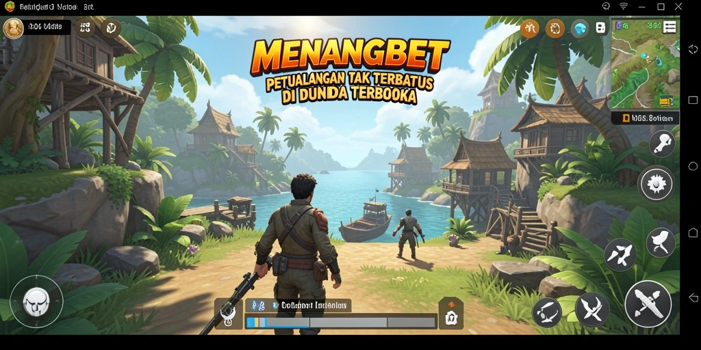Tangkapan layar MENANGBET menunjukkan petualangan seru di dunia terbuka yang luas.