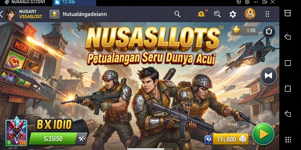 Screenshot NUSASLOTS menampilkan aksi mendebarkan dalam gameplay.