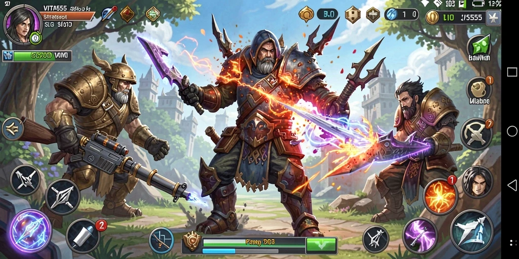 Tampilan gameplay VITA555 dengan strategi yang menantang.